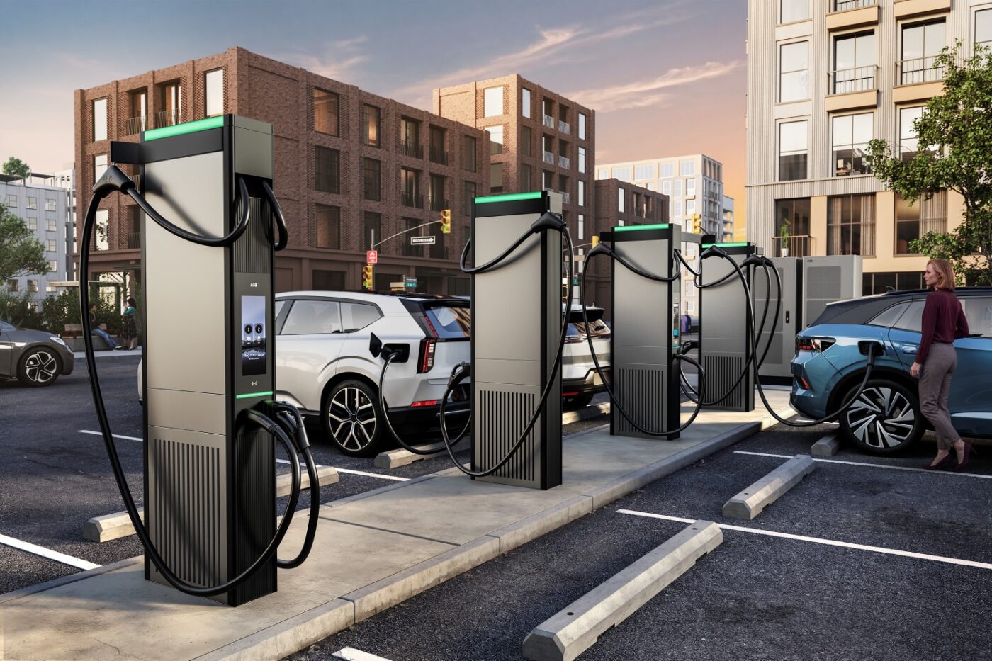 Фото до матеріалу: Швидкісна зарядка від ABB E-mobility навчилась знижувати навантаження на мережі