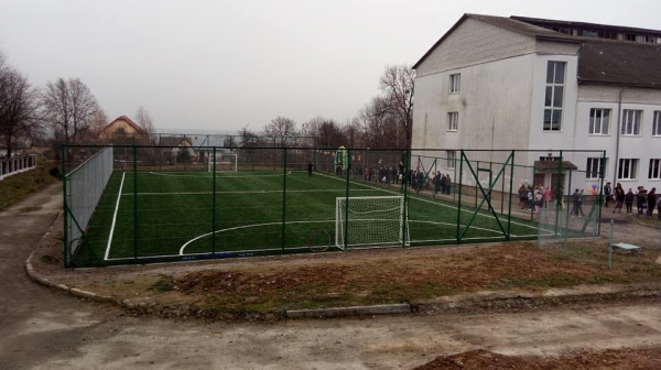 Фото до матеріалу: Нові футбольні майданчики з штучним покриттям відкрили у Більче та Розвадові