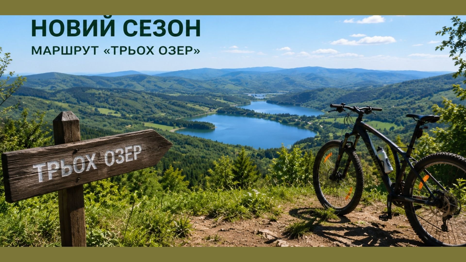 Фото до матеріалу: У Сваляві запустять новий велопішохідний маршрут «Три озера»