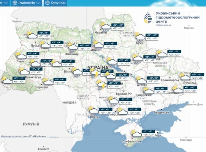 Фото до матеріалу: В Україну йдуть дощі та грози: погода різко зміниться з четверга