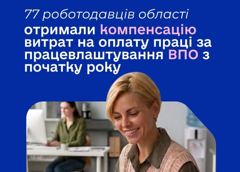 Фото до матеріалу: Закарпаття: 77 роботодавців отримали компенсацію за працевлаштування ВПО