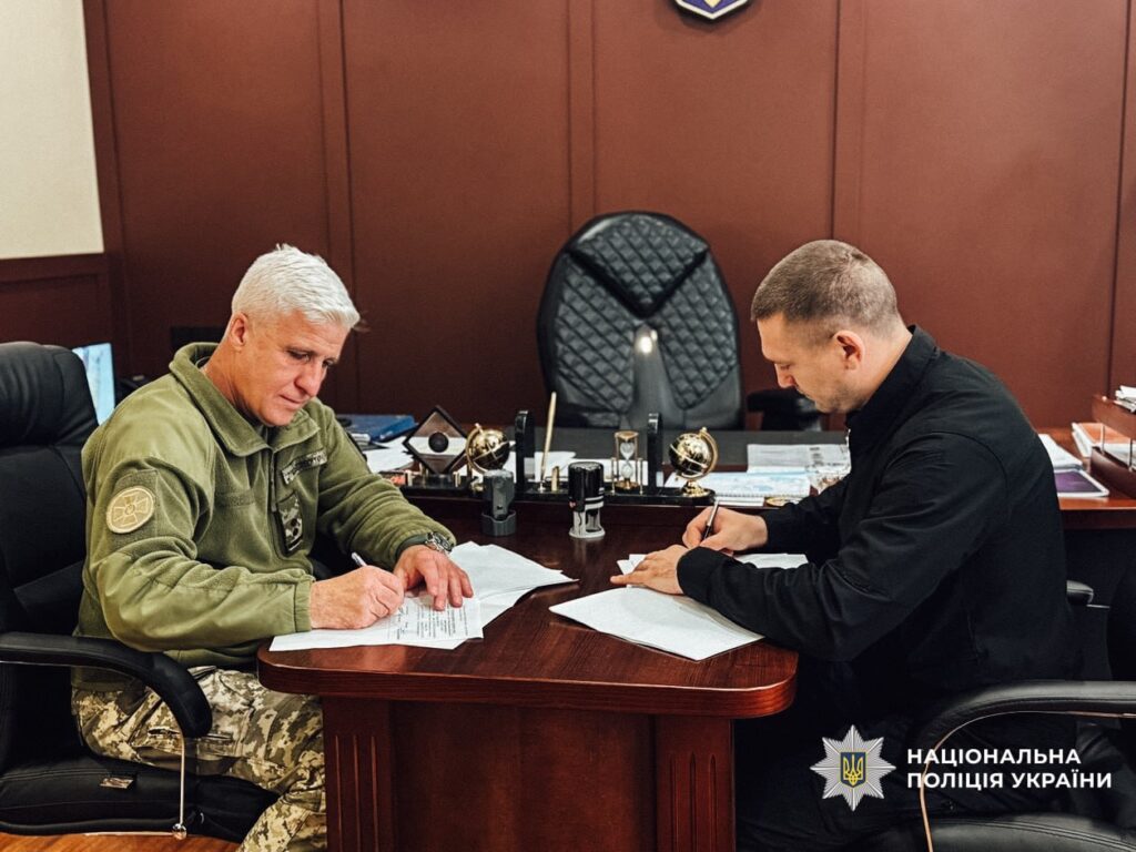 Фото до матеріалу: Поліція Черкащини та «Сила Звенигородщини» уклали Меморандум для підтримки ветеранів