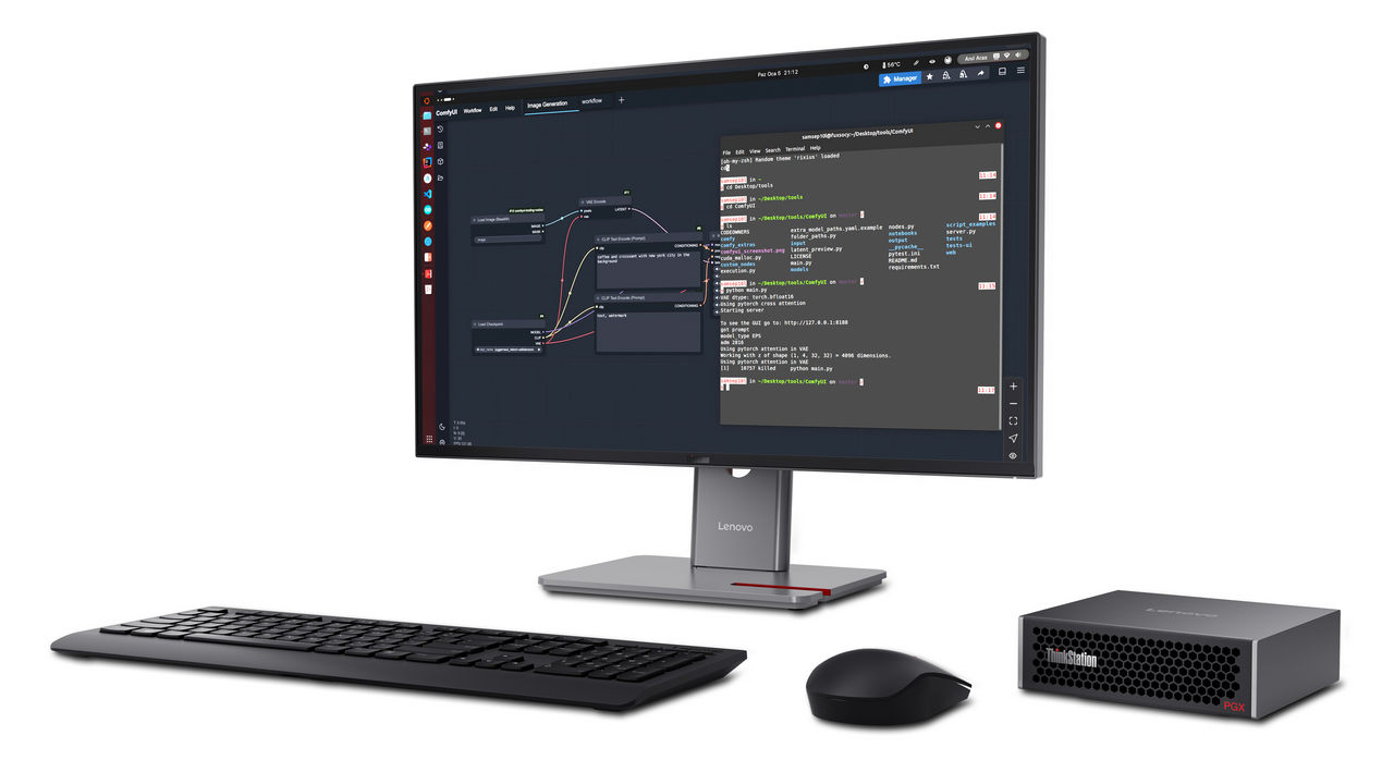 Фото до матеріалу: Lenovo та NVIDIA презентували нові ШІ-рішення для промисловості: логістика дешевша на 42%, а продуктивність зросла на 58%