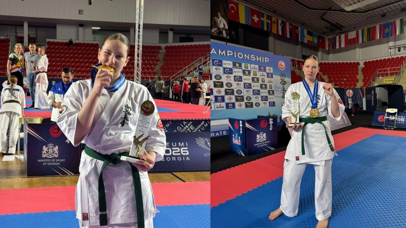 Фото до матеріалу: Ольга Атаманюк знову стала чемпіонкою Європи з кіокушинкай карате