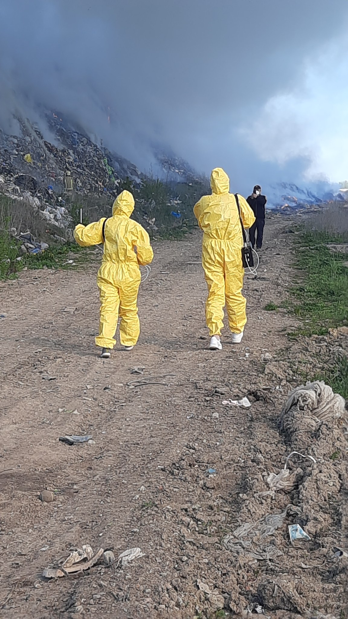 Фото до матеріалу: Пожежа на полігоні Скобичівки призвела до критичного забруднення повітря: результати перевірки