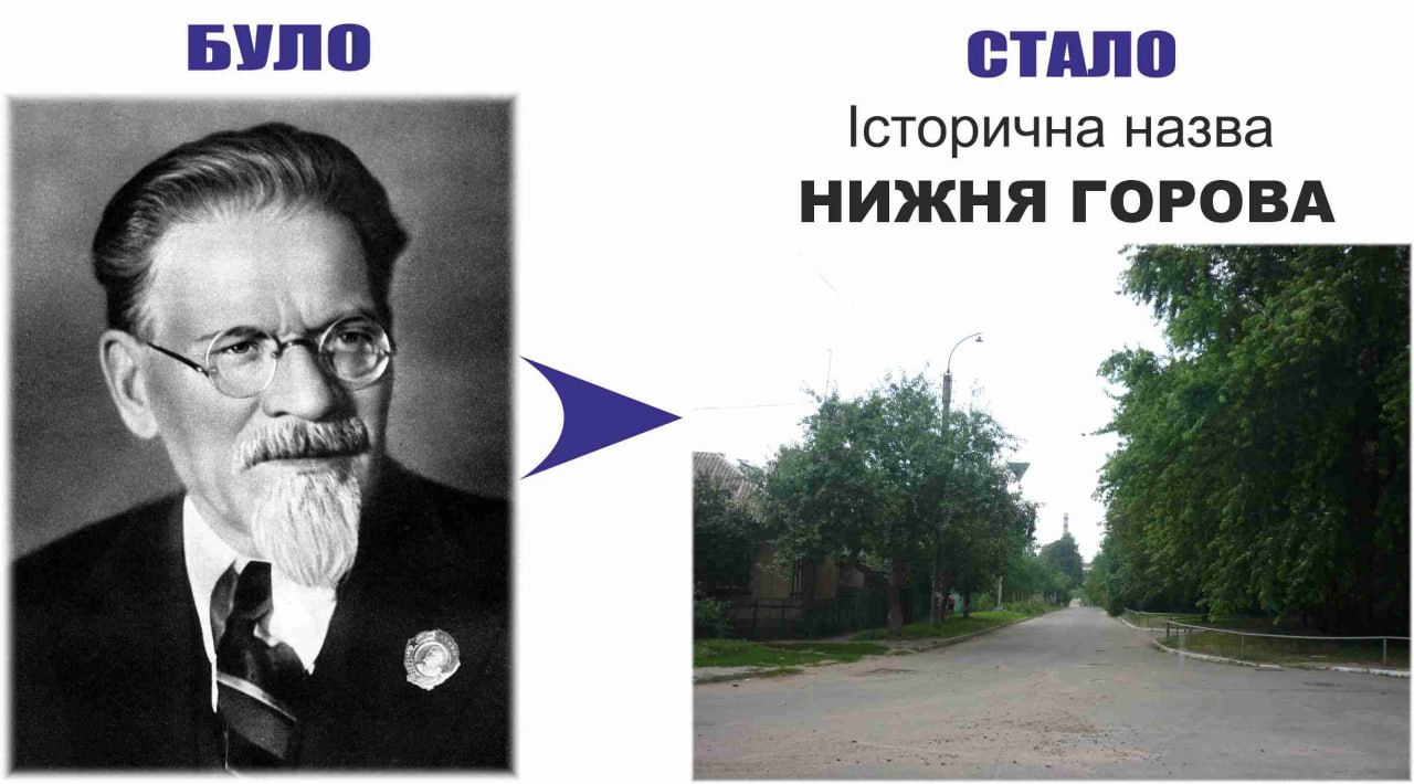 Фото до матеріалу: В Черкасах перейменували вулицю Калініна на Нижню Горову
