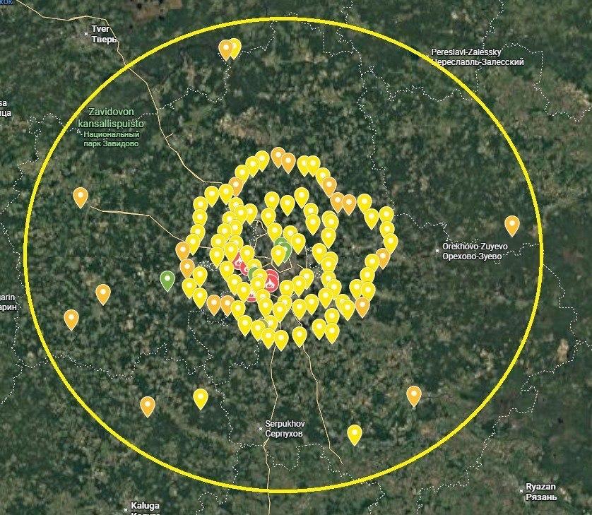 Фото до матеріалу: Нові позиції «Панцирів» навколо Москви: OSINT-аналітика фіксує посилення ППО