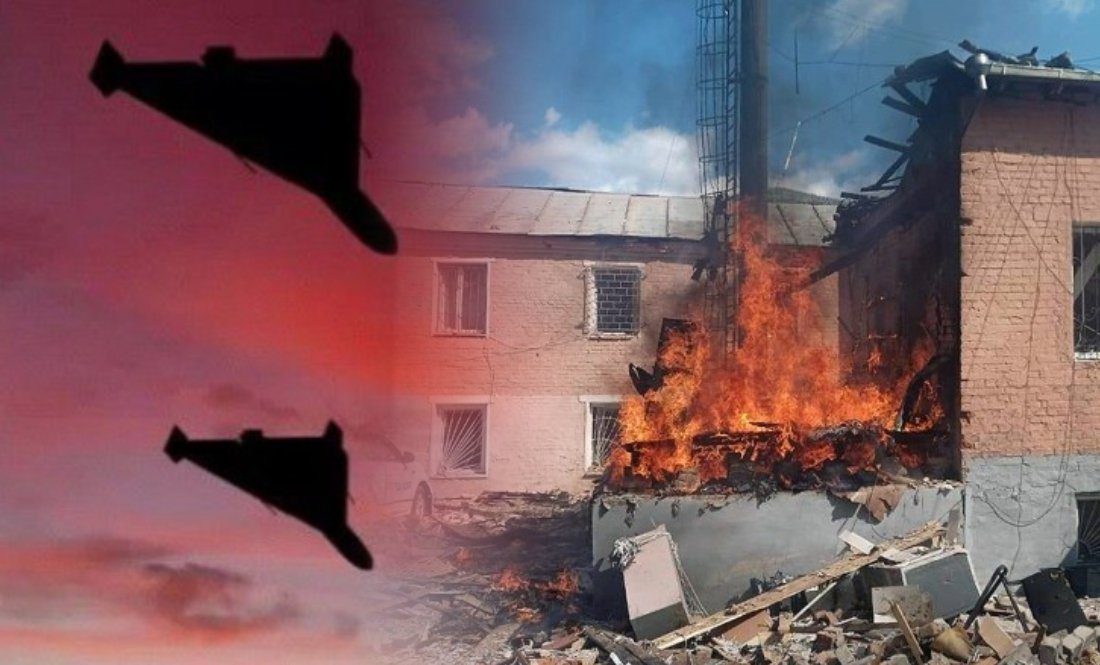 Фото до матеріалу: «Кажуть, ще летить, то я в хату заховався»: два шахеди впали на відділок поліції
