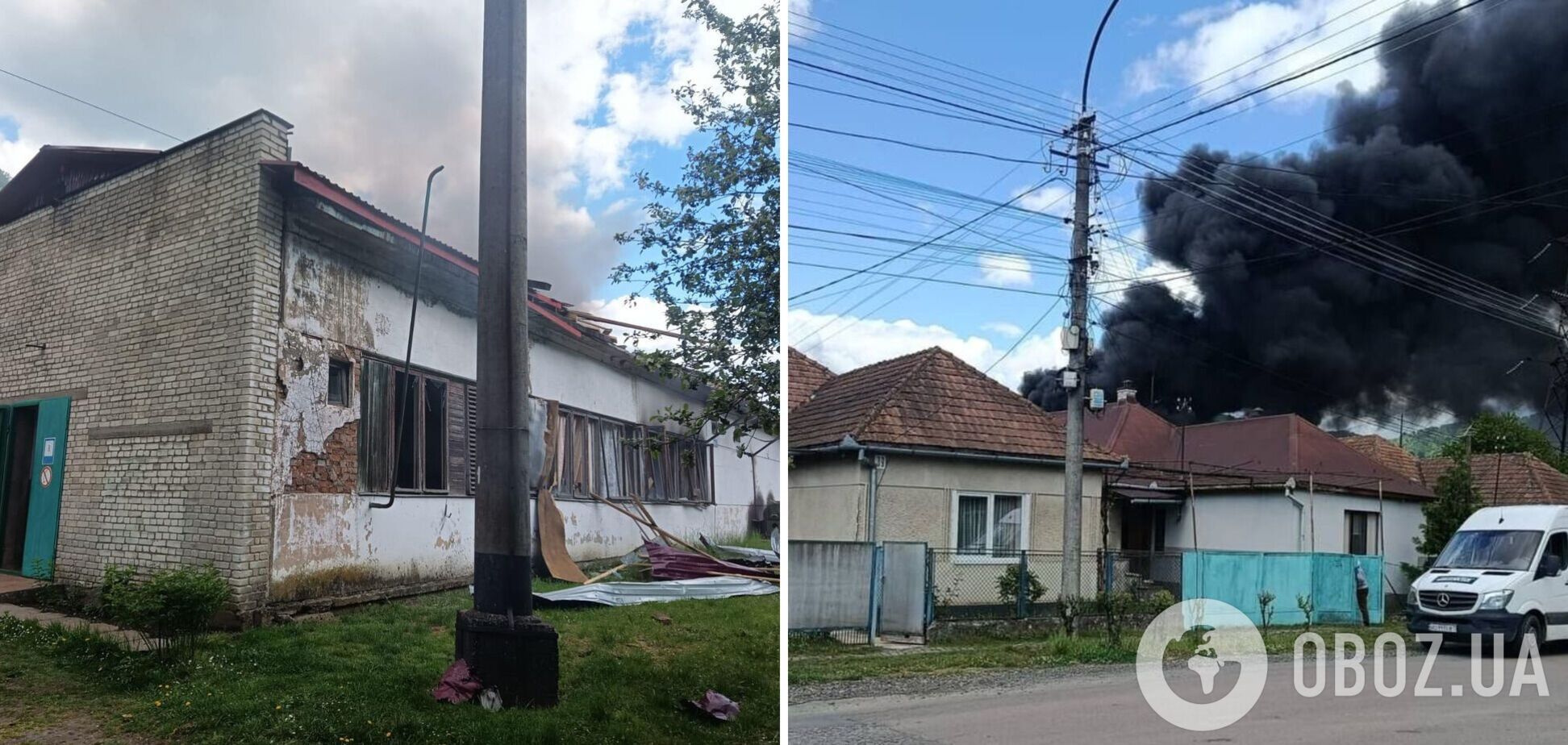 Фото до матеріалу: Росія провела наймасовіший обстріл Закарпаття від початку війни: 11 дронів, пошкодження інфраструктури