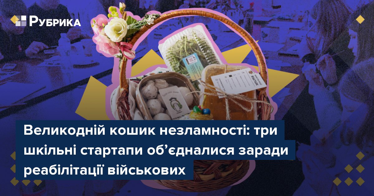 Фото до матеріалу: Шкільні стартапи Івано-Франківщини долучилися до благодійної акції на Великдень