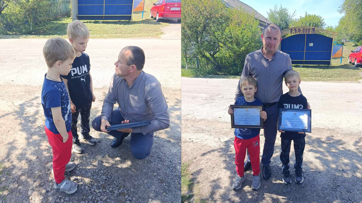 Фото до матеріалу: Шестирічні брати придбали авто для ЗСУ: історія незламності з Дубовецької громади