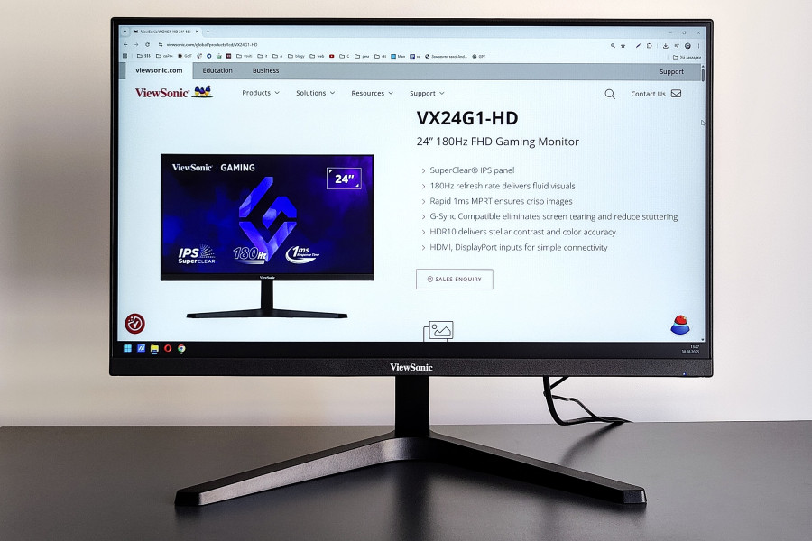 Фото до матеріалу: Огляд ViewSonic VX24G1-HD: швидкий ігровий монітор із частотою 180 Гц