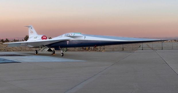 Фото до матеріалу: Американці випробували революційний літак X-59 на майже надзвуковій швидкості