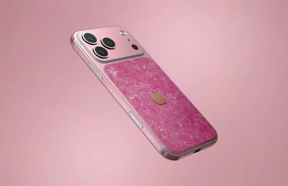 Фото до матеріалу: Caviar представила колекцію iPhone 17 Pro у розкішному рожевому дизайні