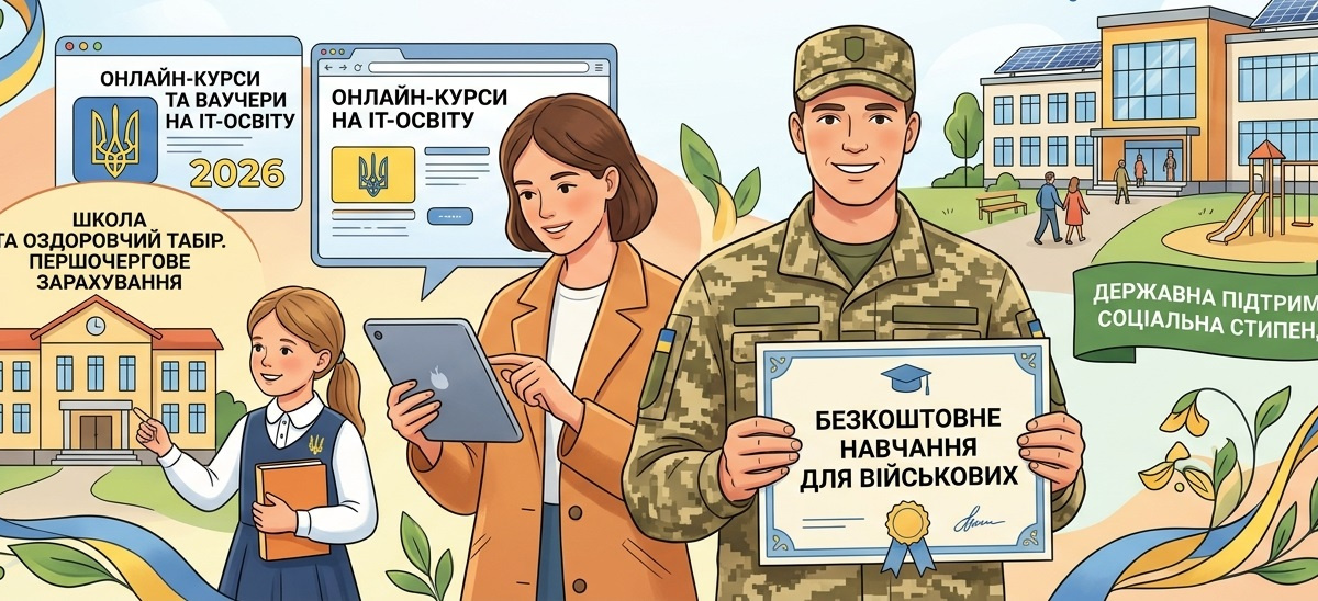 Фото до матеріалу: Освітні пільги для військових та їхніх сімей у 2026 році: повний гід