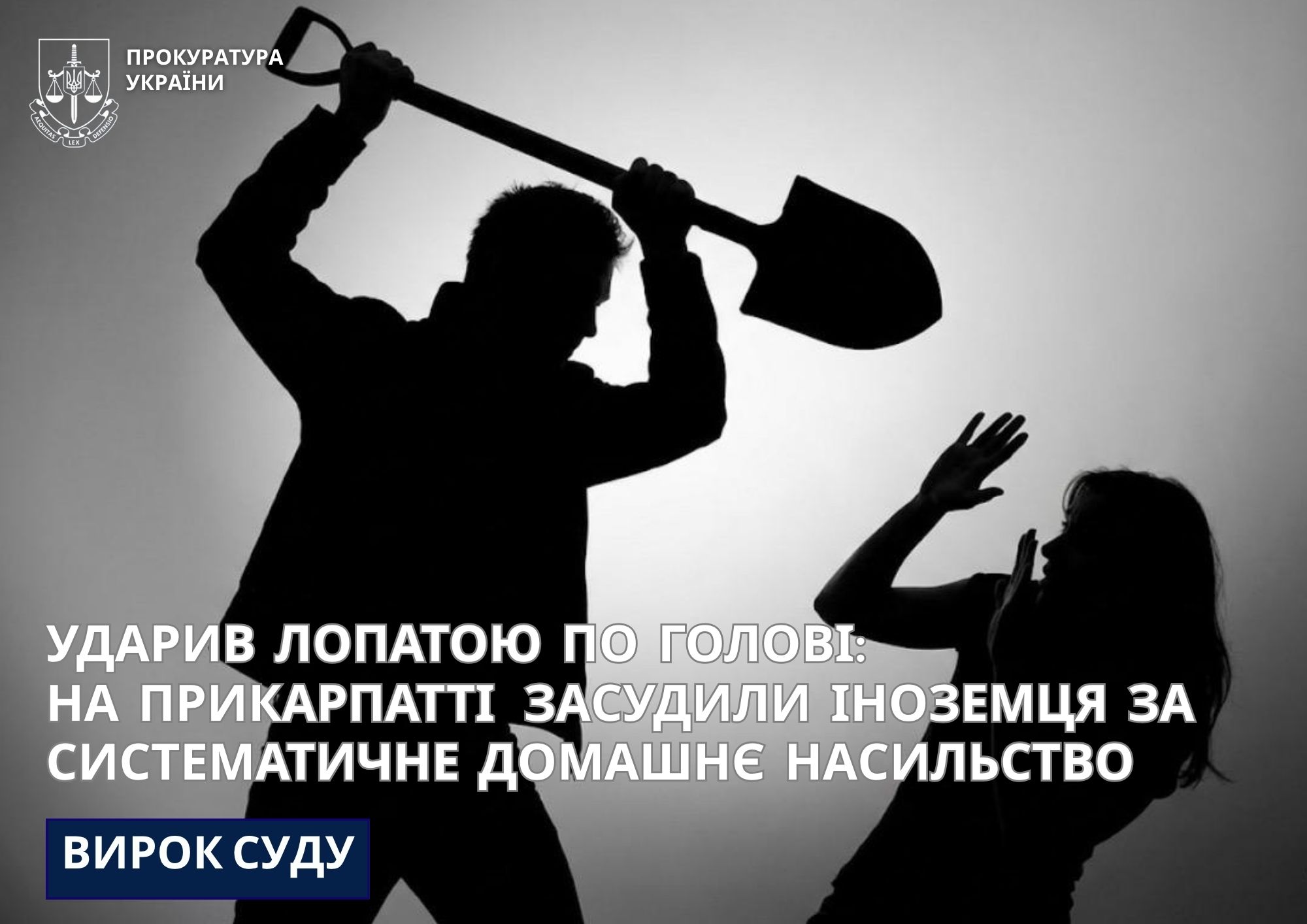 Фото до матеріалу: Ударив лопатою по голові: на Прикарпатті іноземець систематично бив співмешканку