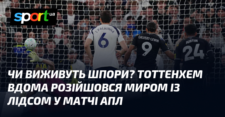 Фото до матеріалу: Тоттенхем і Лідс зіграли внічию 1:1 у матчі АПЛ