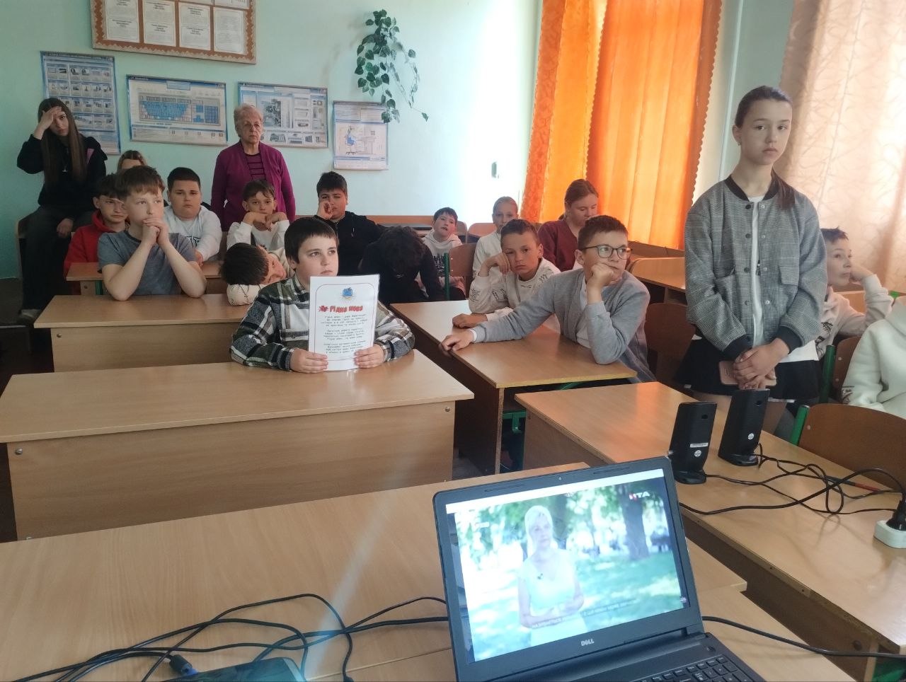 Фото до матеріалу: «Мова – це кордон»: учні Лисовицької школи обговорили спадщину Ірини Фаріон