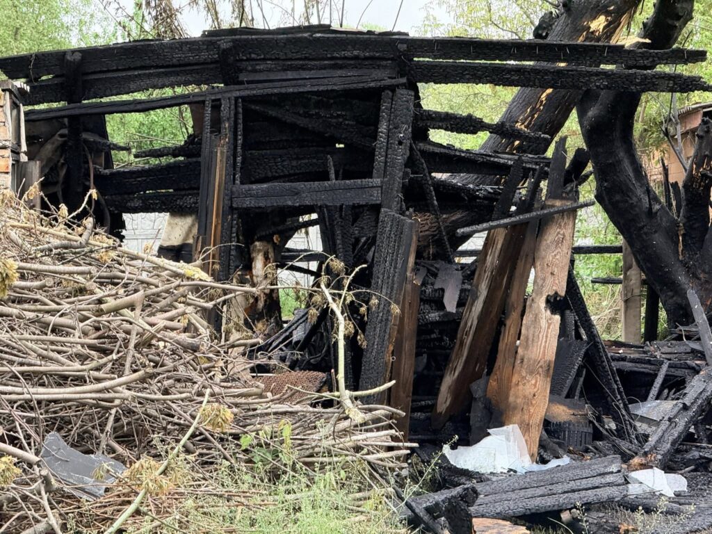 Фото до матеріалу: БпЛА влетів у дерево між будинками: на Смілянщині зафіксували три влучання дронів