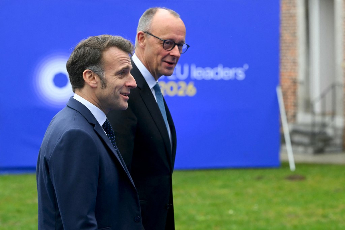 Фото до матеріалу: Merz, Macron Issue Solidarity Statements After Major Kyiv Attack