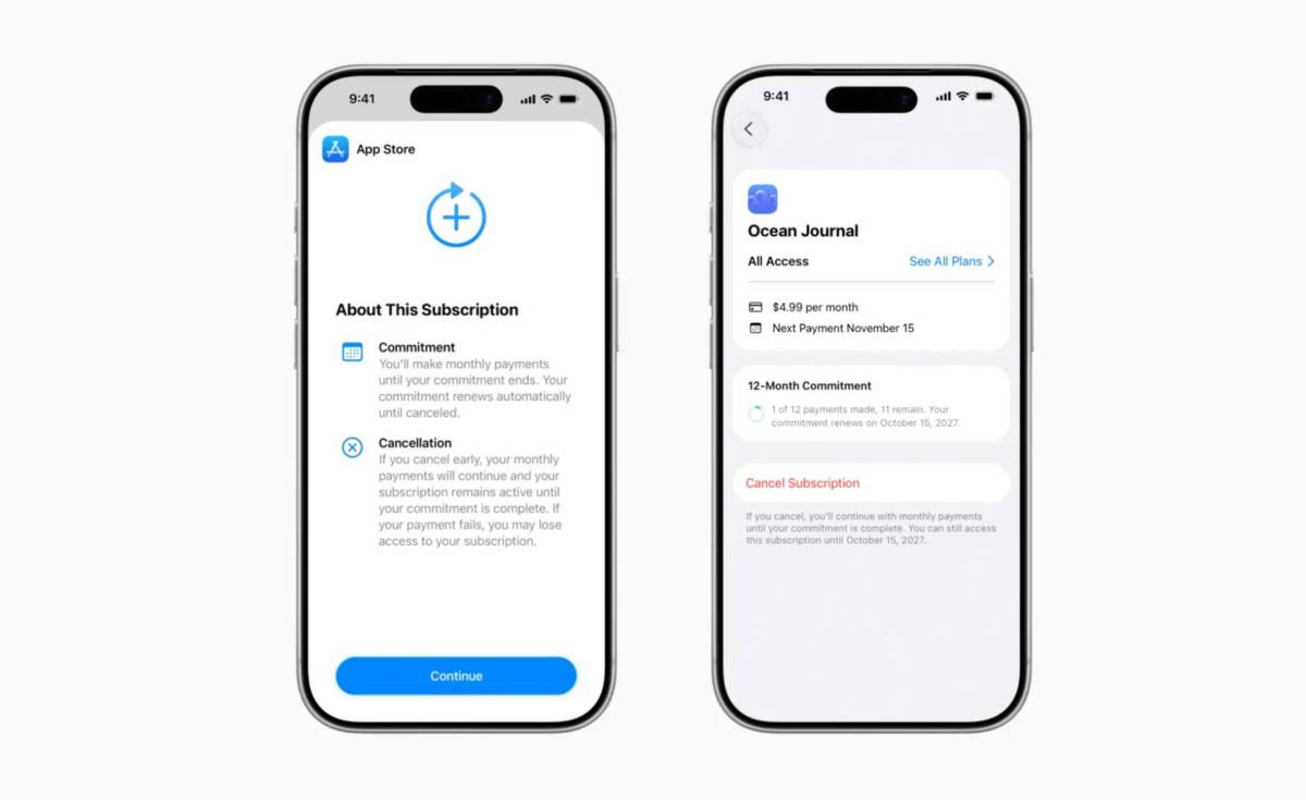 Фото до матеріалу: Apple тестує новий формат підписок в App Store – Смартфони