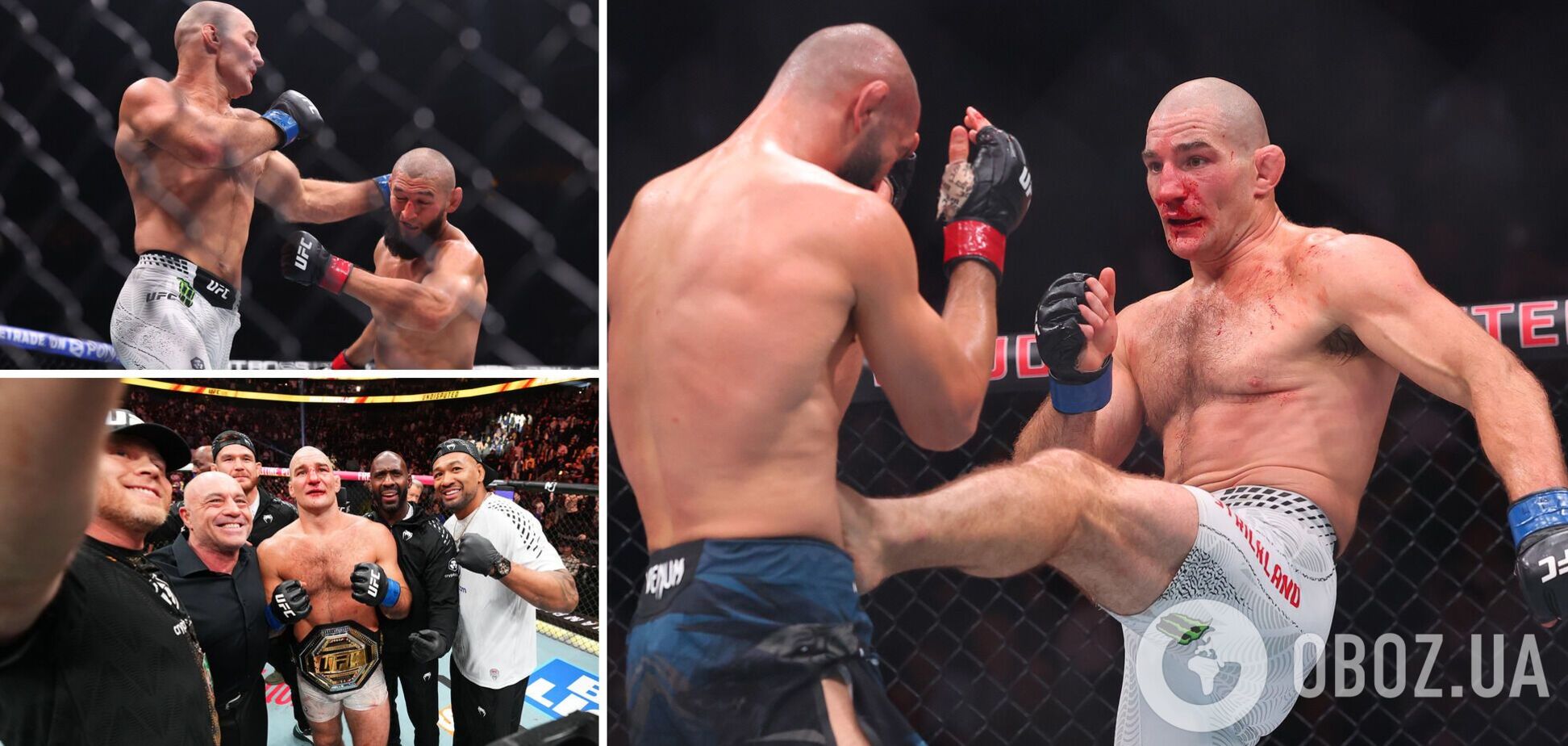 Фото до матеріалу: Сенсація в UFC: Хамзат Чимаєв втратив титул чемпіона у бою зі Штоном Стріклендом
