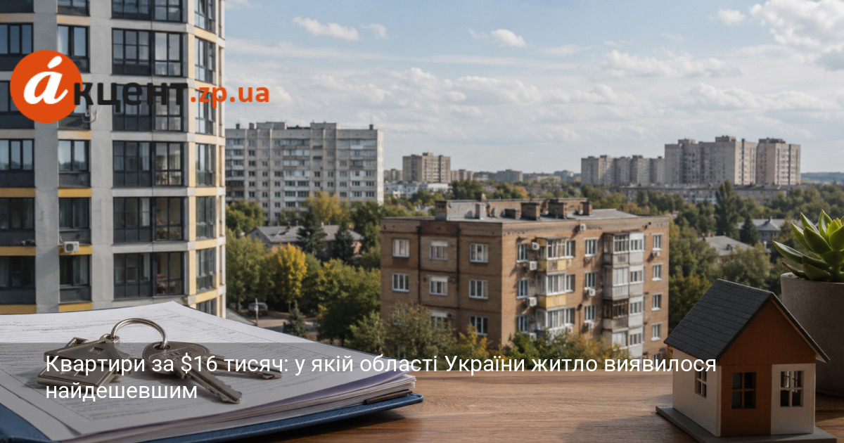 Фото до матеріалу: Квартири за $16 тисяч: Запорізька область стала найдешевшим житлом в Україні