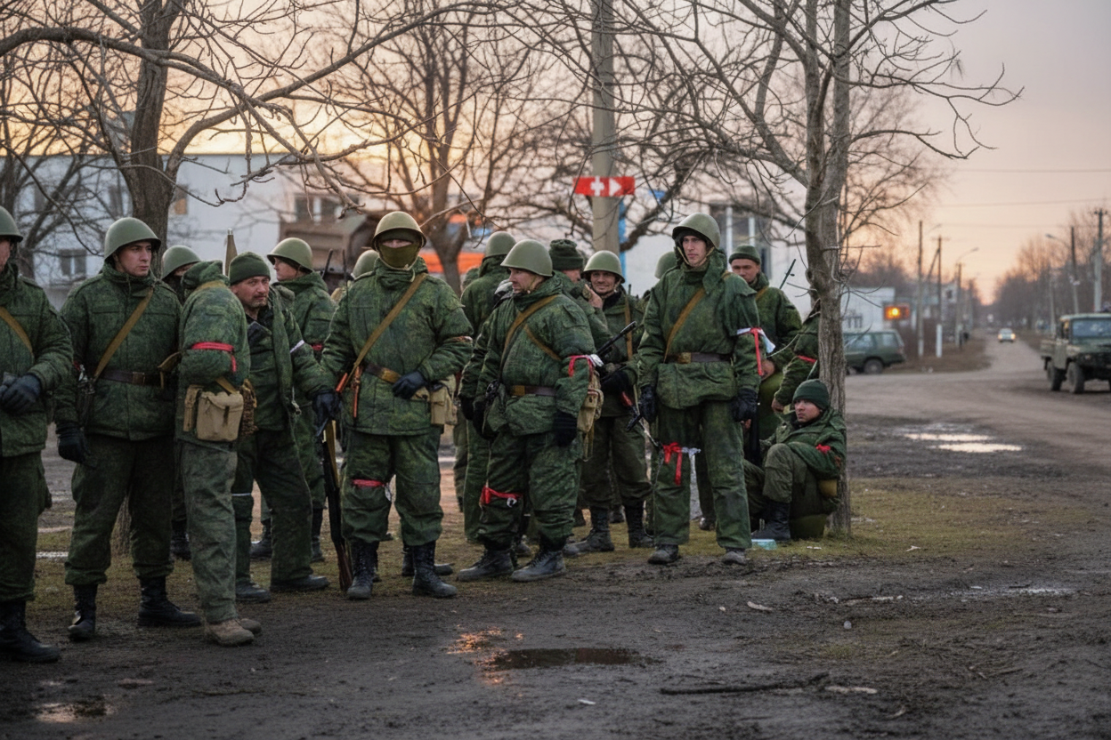 Фото до матеріалу: Росія скасувала відпустки військовим до 9 травня через очікування штурму Покровська