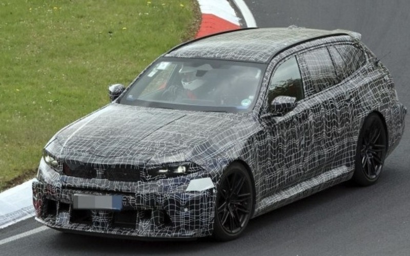 Фото до матеріалу: На тести вивели новий BMW M5 Touring: глибока модернізація та гібридний V8