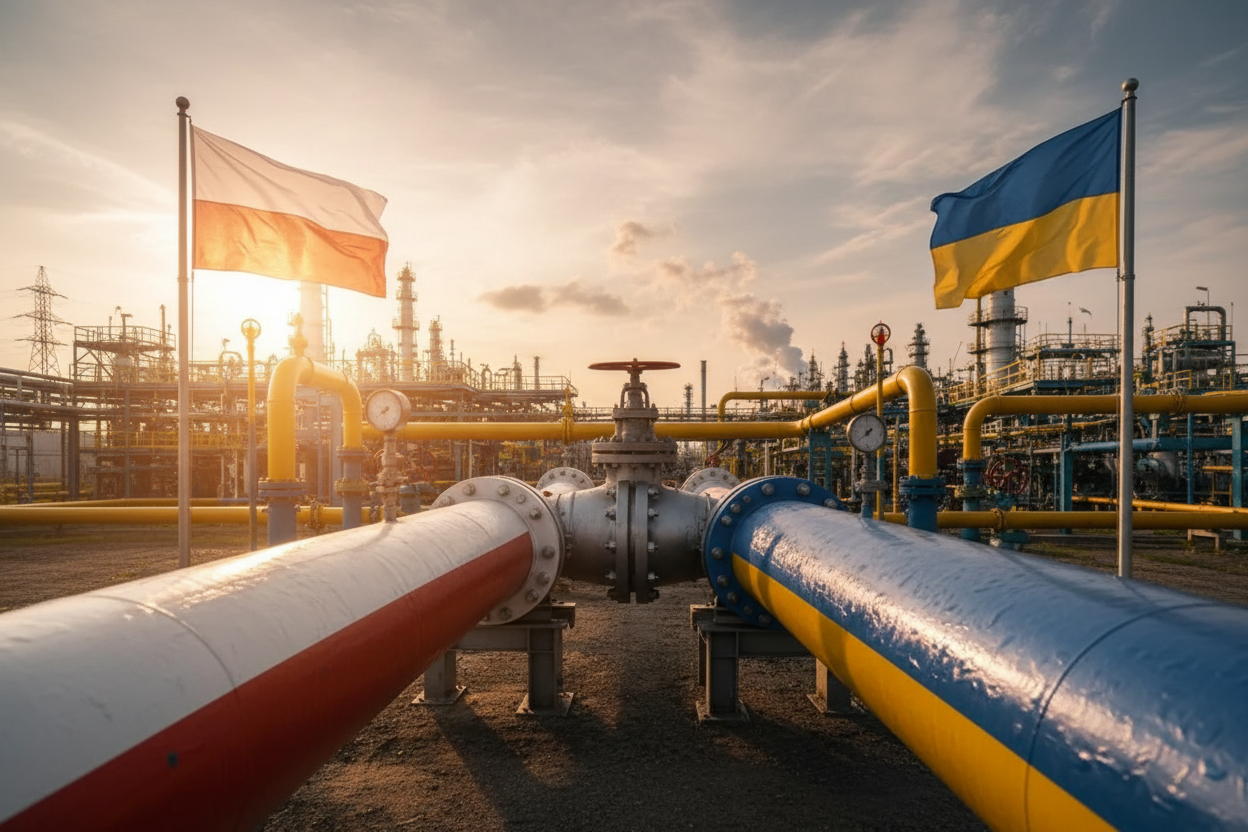 Фото до матеріалу: Україна збільшує імпорт газу з Польщі: планують розширення потужностей до 2047 року