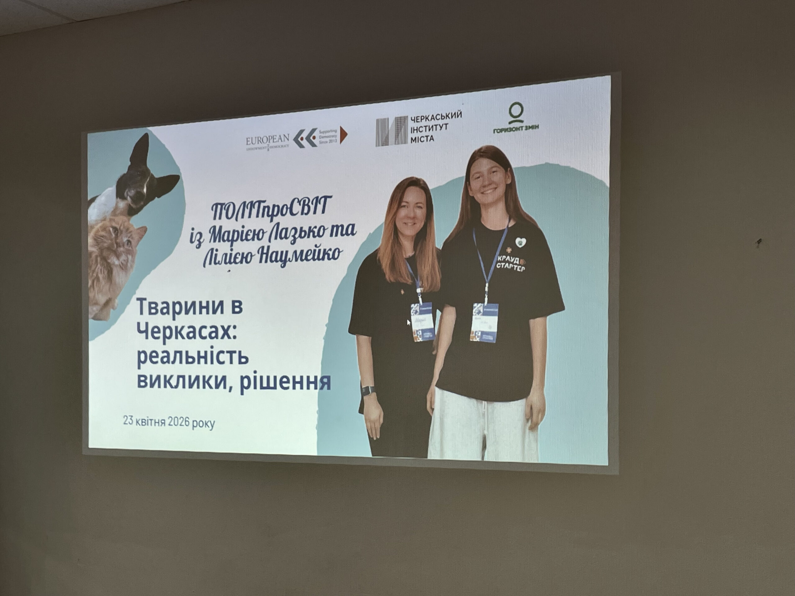 Фото до матеріалу: У Черкасах обговорили проблему безпритульних тварин: волонтери шукають вихід