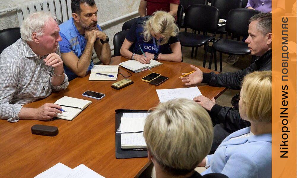 Фото до матеріалу: Міський голова Нікополя обговорив з представниками ООН підтримку критичної інфраструктури