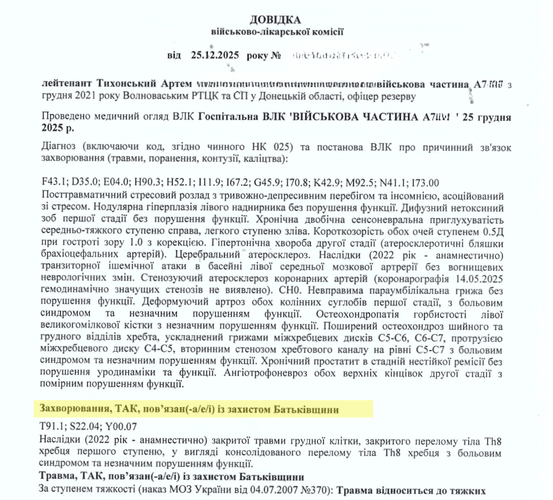 Фото до матеріалу: Артем Тихонський: закрито справу про дезертирство, але не виплатили гроші