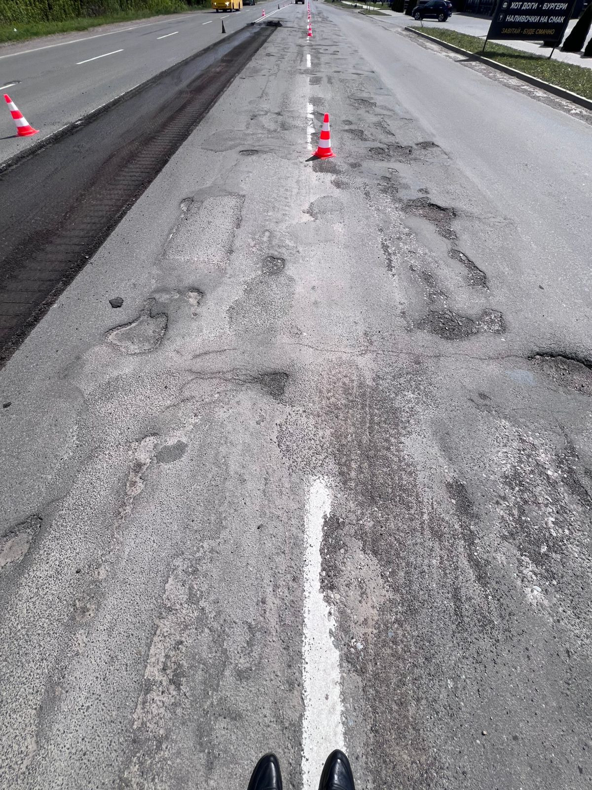 Фото до матеріалу: Ремонт дороги Н-18: від Івано-Франківська до Тисмениці розпочали фрезерування