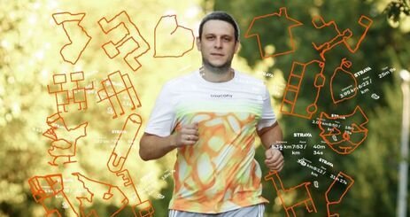 Фото до матеріалу: Всеволод Севастьянов: як бігун-волонтер малює місто GPS-маршрутами і збирає тисячі на Сил оборони