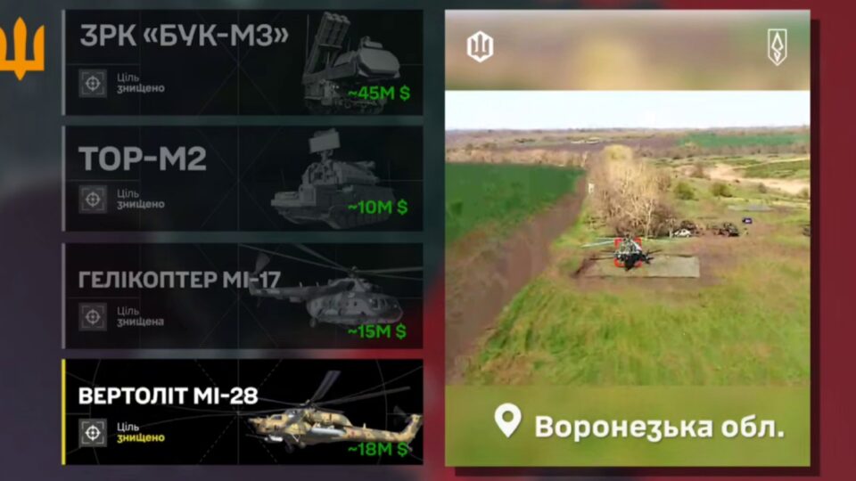 Фото до матеріалу: Генштаб ЗСУ підтвердив знищення ворожих ЗРК та вертольотів на окупованих територіях