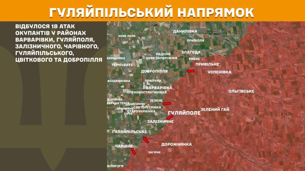 Фото до матеріалу: 19 ворожих атак відбили захисники на Гуляйпільському та Оріхівському напрямках
