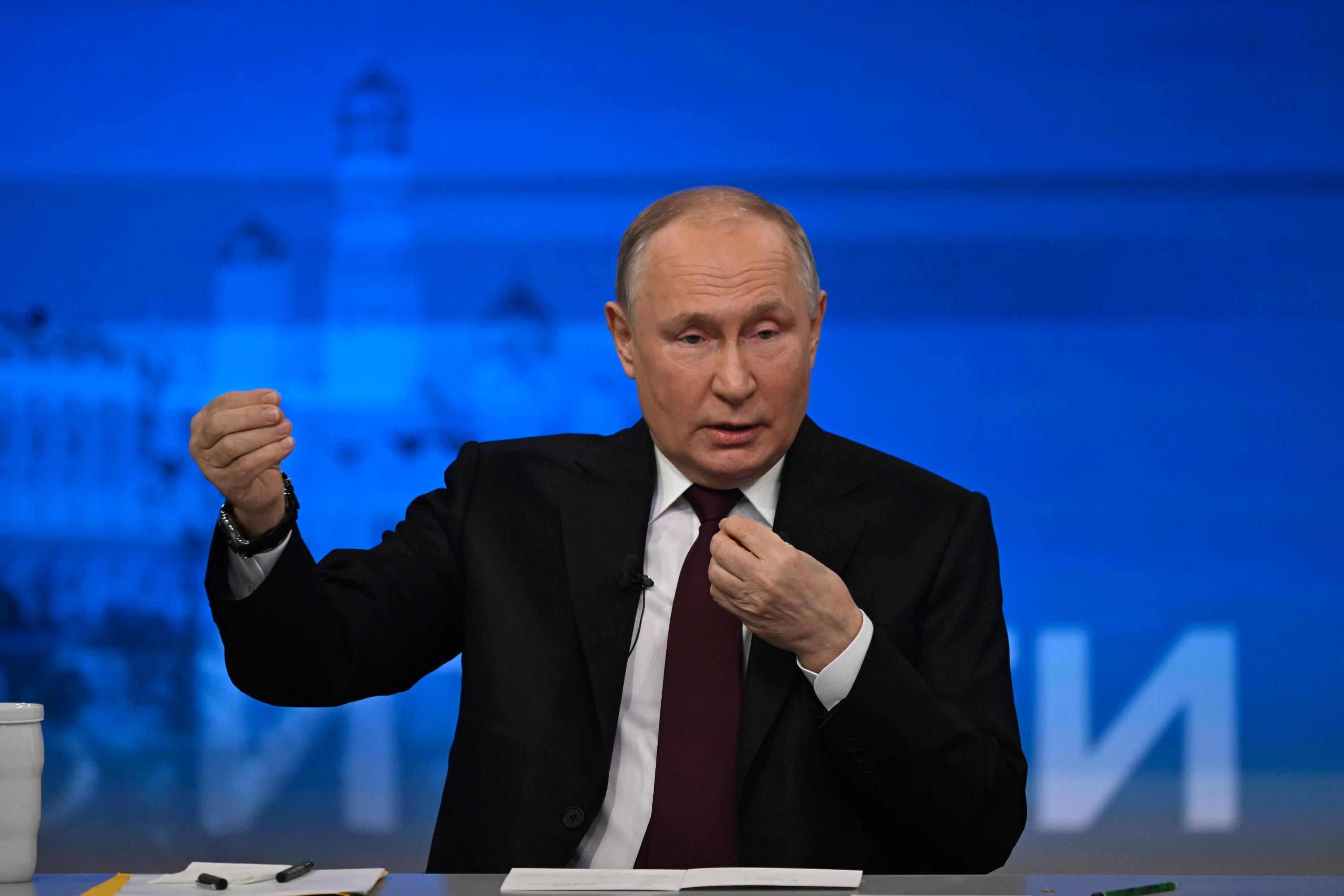 Фото до матеріалу: Путін визнав, що удари по центру Києва були варіантом відповіді на дії України