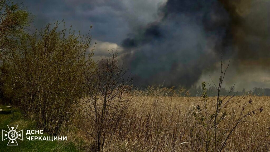 Фото до матеріалу: На Черкащині вигоріли гектари трави через необережність і дитячі пустощі