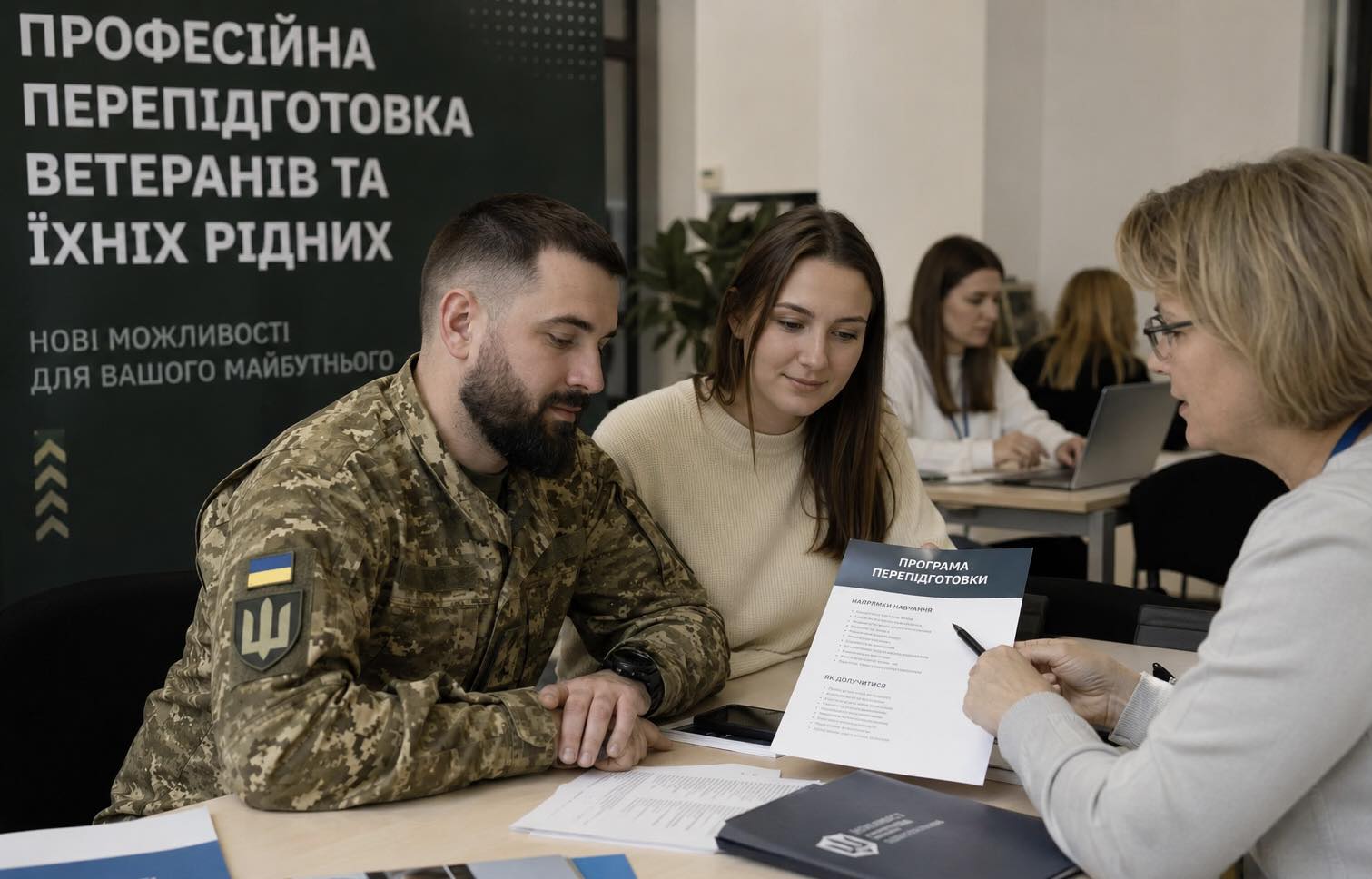 Фото до матеріалу: Ветерани та їхні родини на Яворівщині отримують безоплатну професійну перепідготовку