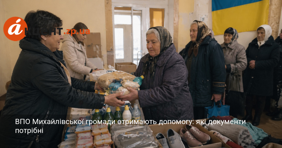Фото до матеріалу: ВПО Михайлівської громади отримають допомогу: які документи потрібні