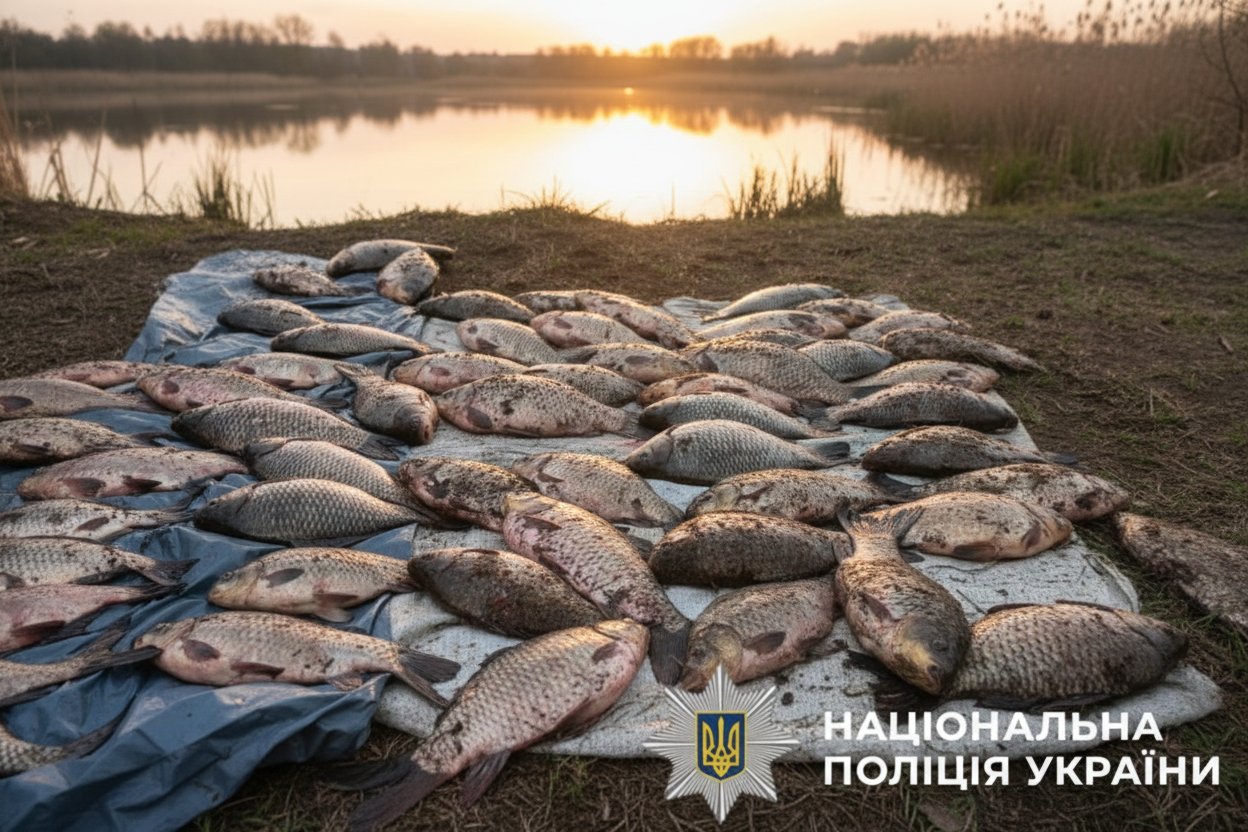 Фото до матеріалу: Браконьєри на Київщині: збитки державі сягають півмільйона гривень