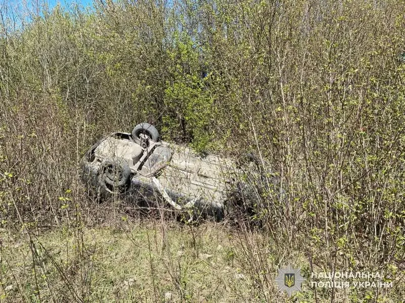Фото до матеріалу: ДТП на Львівщині: 51-річна жінка потрапила до лікарні після виїзду авто в кювет