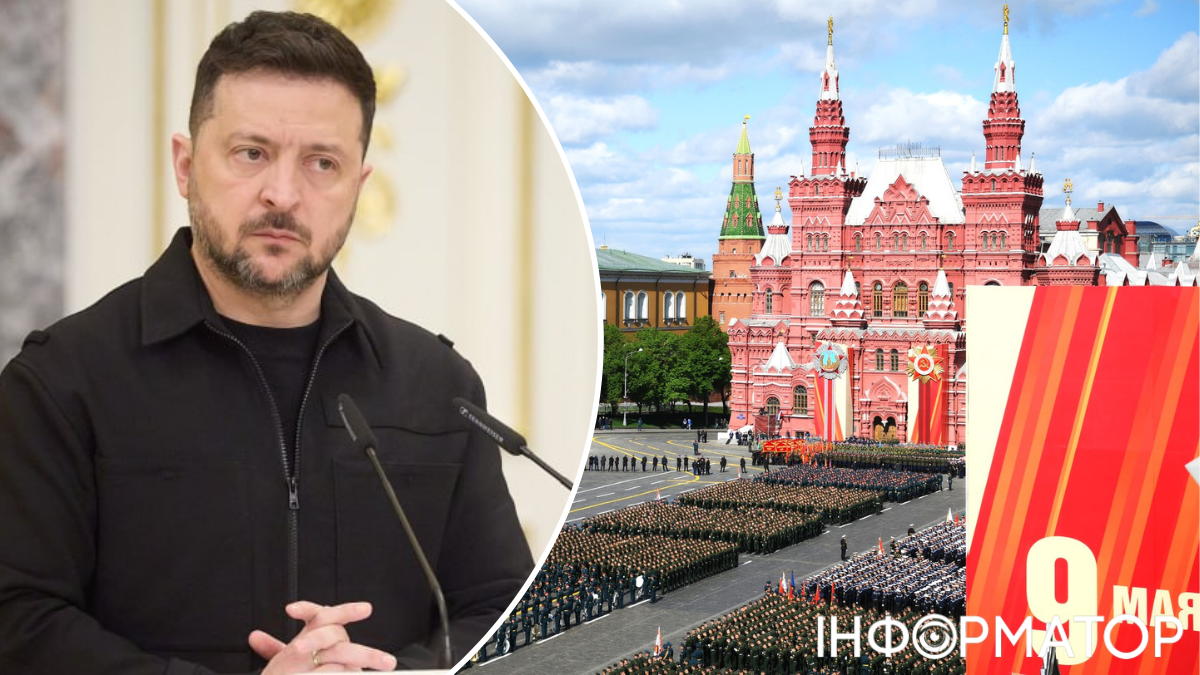 Фото до матеріалу: Зеленський: Росія довоювалася до того, що її парад залежить від нас