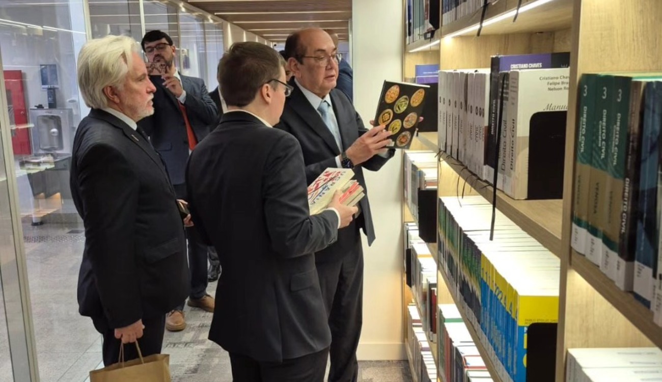 Фото до матеріалу: Українська книжкова поличка з’явилася в інституті Бразилії