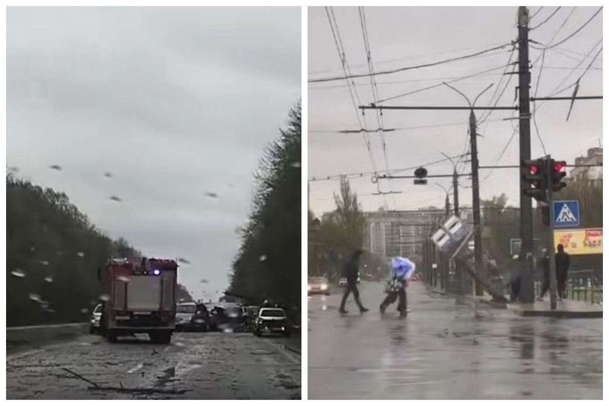 Фото до матеріалу: Негода у Вінниці валить дерева та зносить зупинки - 20 хвилин