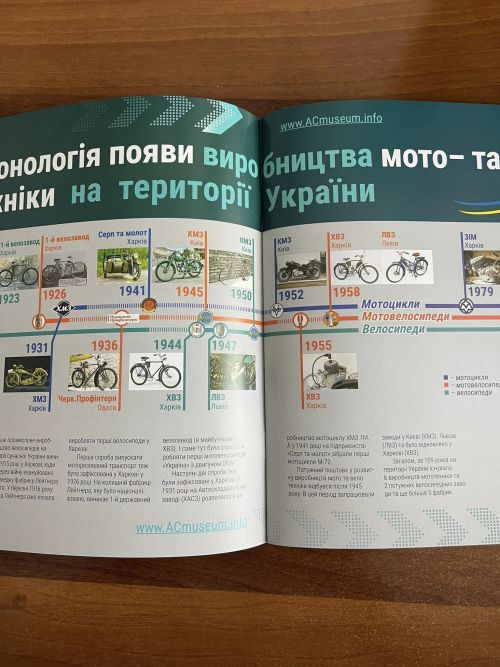 Фото до матеріалу: В Україні вийшла книга про історію мотовиробництва: 7 мільйонів мотоциклів та 35 мільйонів велосипедів