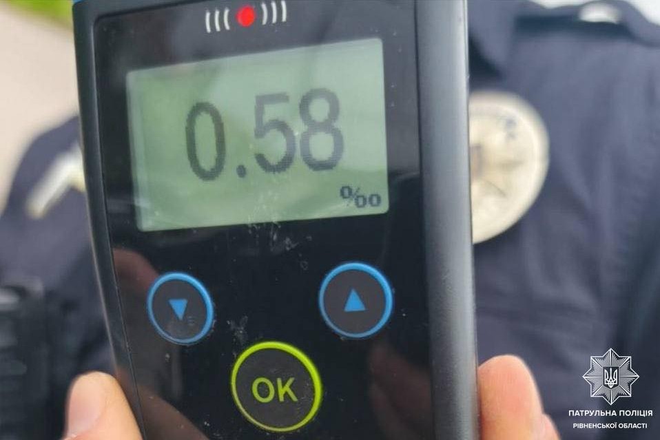 Фото до матеріалу: У Рівному мотопатрульні зупинили нетверезого 18-річного мотоцикліста без посвідчення