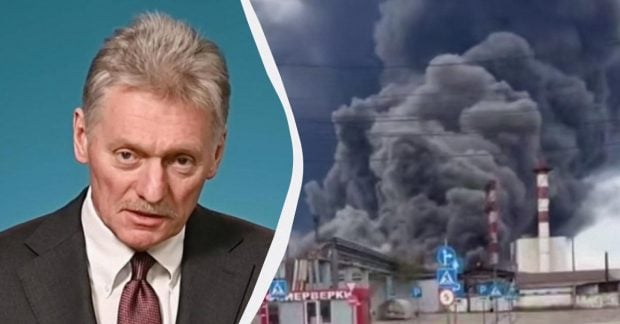 Фото до матеріалу: Пєсков заявив, що українські удари по нафті можуть виграти Росії через ціни