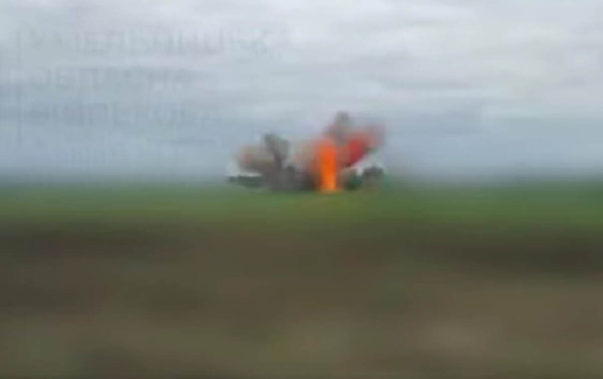 Фото до матеріалу: Ворожий дрон збили над Хмельниччиною: відео збиття оприлюднили в ОВА